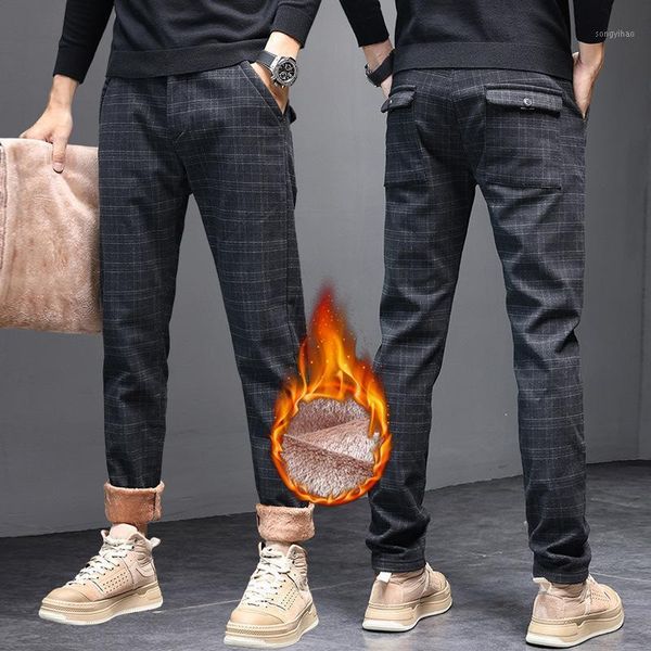 men's pants men winter fleece casual 2021 business fashion stretch warm velvet black gray trousers big size 28-38
men's pants men winter fleece casual 2021 business fashion stretch warm velvet black gray trousers big size 28-38