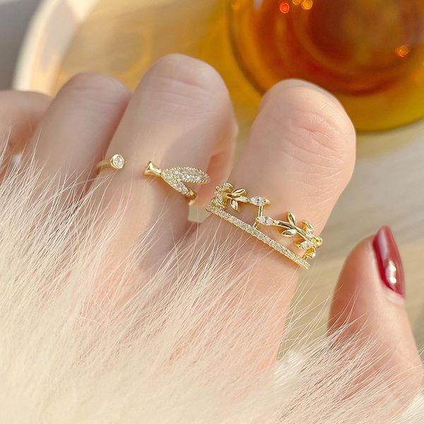 wedding rings open design cute women ring elegant cubic zirconia leaves adjustable female delicate sparking bijoux bague gift, Slivery;golden
wedding rings open design cute women ring elegant cubic zirconia leaves adjustable female delicate sparking bijoux bague gift, Slivery;golden