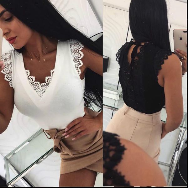 2021 summer lace v neck shirts blouse women sleeveless solid black white vest casual female shirt blouses
2021 summer lace v neck shirts blouse women sleeveless solid black white vest casual female shirt blouses