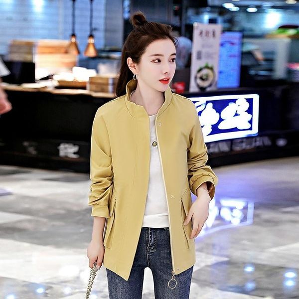 women's trench coats casual short coat autumn 2021 french design sense all-match work top, Tan;black
women's trench coats casual short coat autumn 2021 french design sense all-match work top, Tan;black