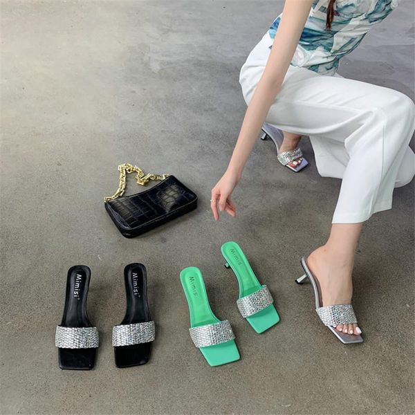 slippers rhinestone fashion sandals female word with 2021 summer net red super high heels and, Black
slippers rhinestone fashion sandals female word with 2021 summer net red super high heels and, Black