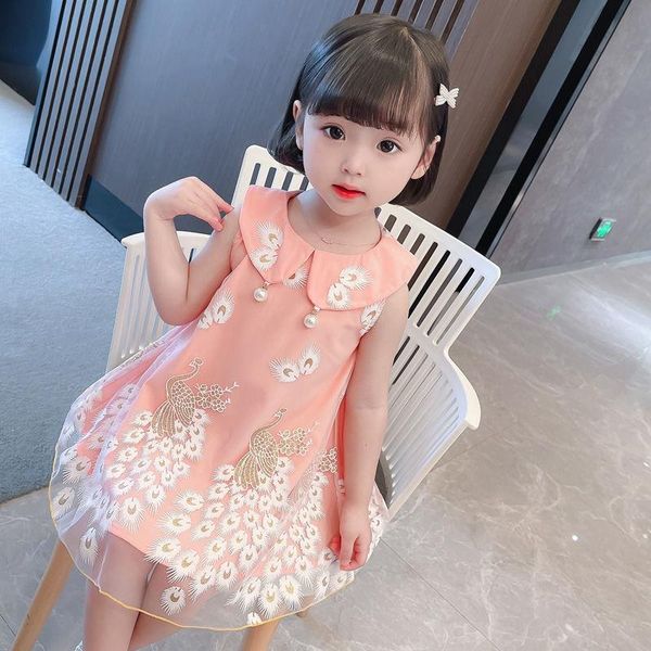 girl's dresses chinese style toddler baby girls cheongsam dress 2021 doll collar princess classical peacock embroidery real s, Red;yellow
girl's dresses chinese style toddler baby girls cheongsam dress 2021 doll collar princess classical peacock embroidery real s, Red;yellow