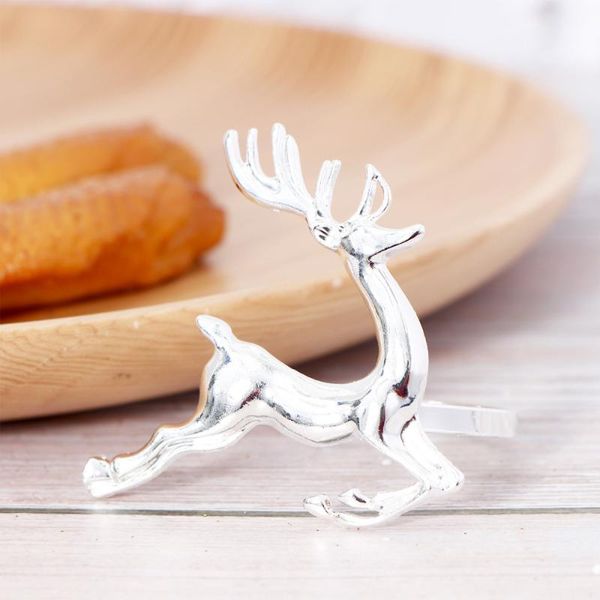10pcs elk deer napkin rings table decorative ornament for party christmas wedding (silver) 
10pcs elk deer napkin rings table decorative ornament for party christmas wedding (silver)