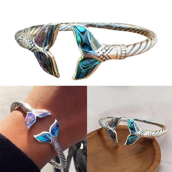 bangle bracelet metal gradient color mermaid tail sleeve ladies fashion jewelry novelty item small, Black
bangle bracelet metal gradient color mermaid tail sleeve ladies fashion jewelry novelty item small, Black