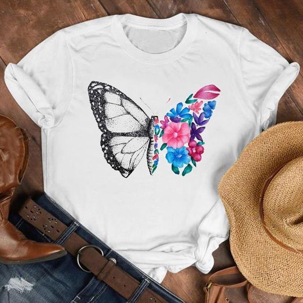 butterfly flower fashion 90s womens t shirts casual printing clothes tee female print graphic, White
butterfly flower fashion 90s womens t shirts casual printing clothes tee female print graphic, White