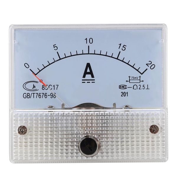 multimeters -dc 0-20a analog amp meter ammeter current panel + 20a 75mv shunt resistor
multimeters -dc 0-20a analog amp meter ammeter current panel + 20a 75mv shunt resistor