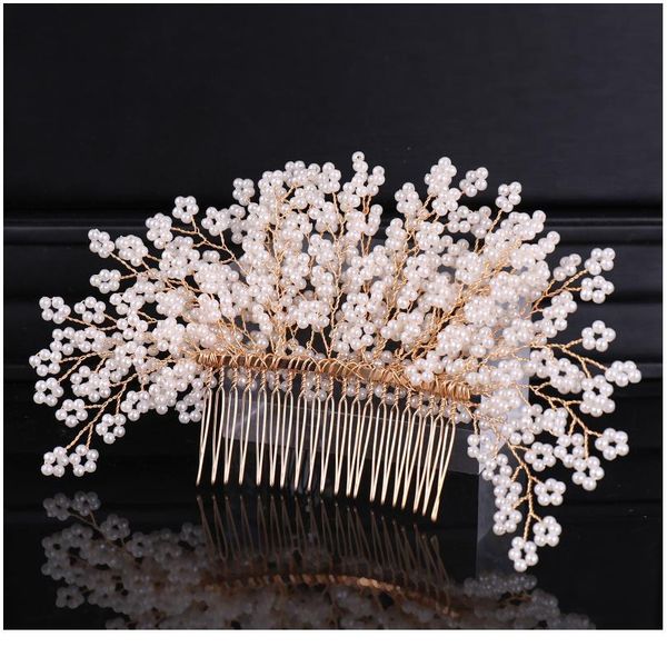 trendy gold flower pearl wedding hair combs hair accessories tiara women bridal headpiece wedding hair ornaments qylplz
trendy gold flower pearl wedding hair combs hair accessories tiara women bridal headpiece wedding hair ornaments qylplz
