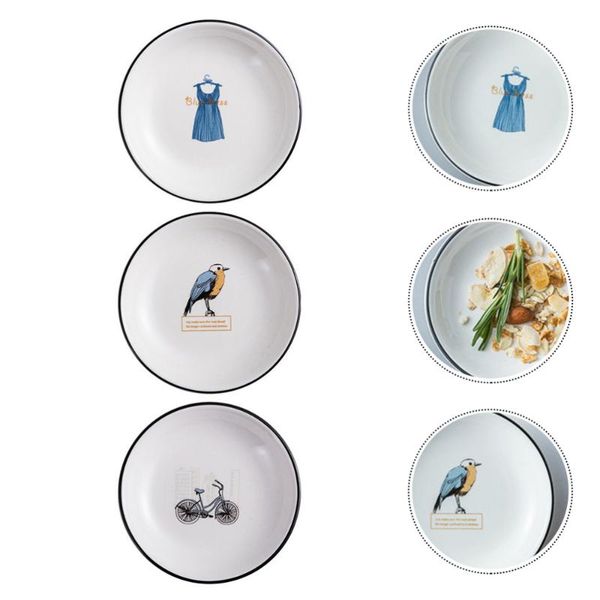 dishes & plates 3 pcs western style ceramic soy sauce dish printed relish plate (random color)
dishes & plates 3 pcs western style ceramic soy sauce dish printed relish plate (random color)