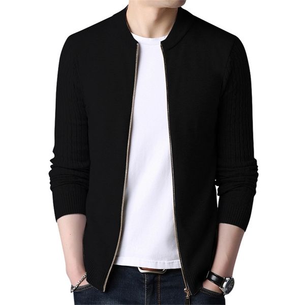 spring men's sweater cardigan solid long sleeve knitted coat full zipper casual wool slim male autumn clothing 210820, White;black
spring men's sweater cardigan solid long sleeve knitted coat full zipper casual wool slim male autumn clothing 210820, White;black