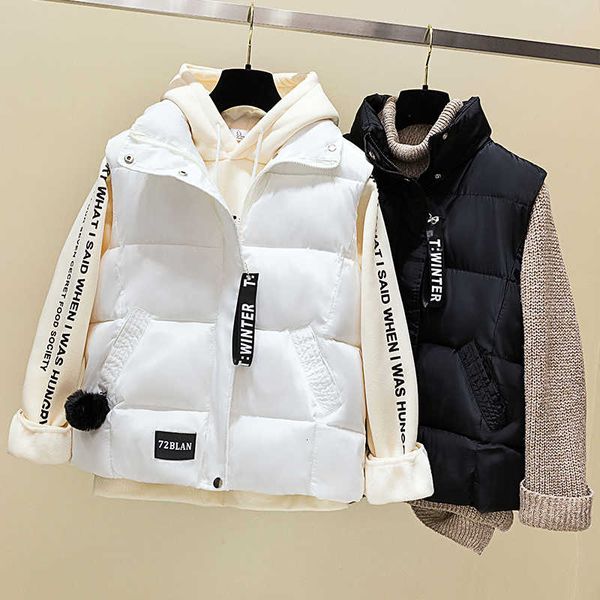 gagarich womens vests new solid short chains mandarin collar zipper sleeveless casual winter korean version female vest 201006, Black;white 
gagarich womens vests new solid short chains mandarin collar zipper sleeveless casual winter korean version female vest 201006, Black;white