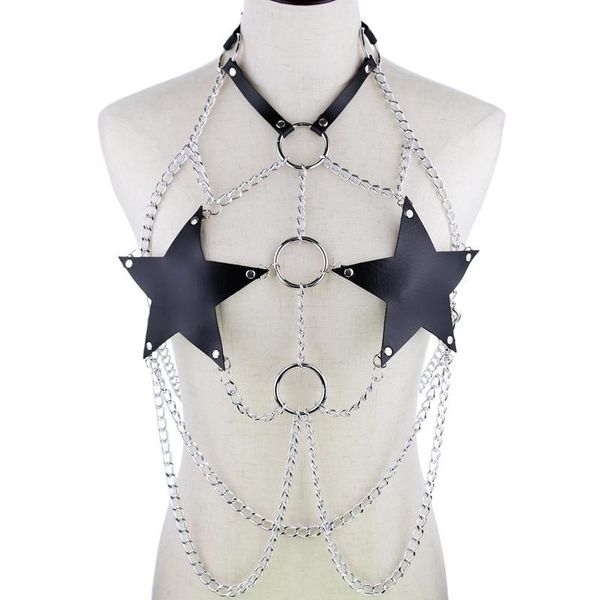 belts star chain harness body bra goth punk rock emo metal women jewelry summer accessories festival fashion rave outfit, Black;brown
belts star chain harness body bra goth punk rock emo metal women jewelry summer accessories festival fashion rave outfit, Black;brown