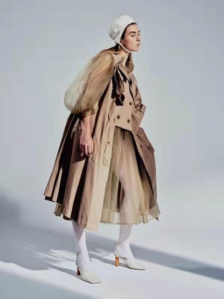 women's trench coats superaen design windbreaker 2021 autumn double-breasted patchwork mesh back split loose coat for women, Tan;black
women's trench coats superaen design windbreaker 2021 autumn double-breasted patchwork mesh back split loose coat for women, Tan;black
