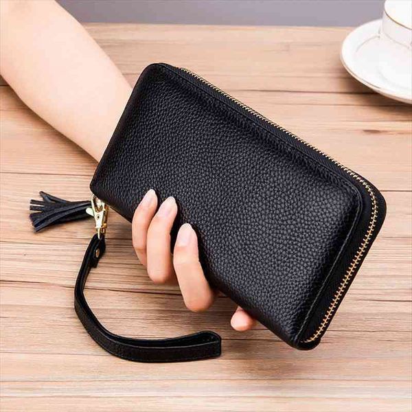 rfid wallet women classic genuine leather long zipper purse business card holder clutch wallets ladies stylish tassels wrist bag, Red;black
rfid wallet women classic genuine leather long zipper purse business card holder clutch wallets ladies stylish tassels wrist bag, Red;black