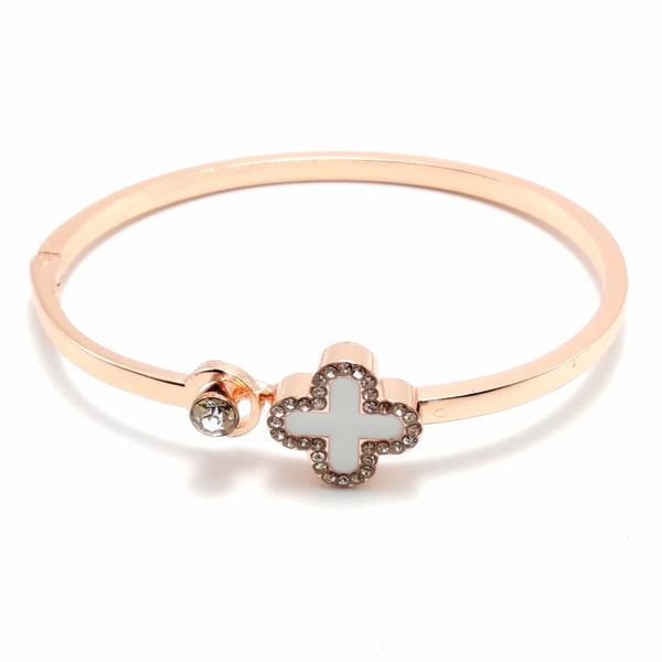fashion rose gold open bracelet korean fashion lucky four-leaf clover bracelet simple factory price expert design quality latest style origi, Black
fashion rose gold open bracelet korean fashion lucky four-leaf clover bracelet simple factory price expert design quality latest style origi, Black
