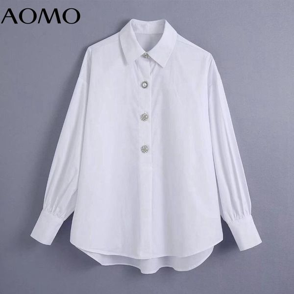 women's blouses & shirts aomo women retro beading buttons white blouse shirt long sleeve 2021 chic female be409a
women's blouses & shirts aomo women retro beading buttons white blouse shirt long sleeve 2021 chic female be409a