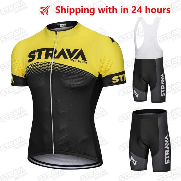 racing sets strava pro team cycling jersey men set bib shorts 2021 summer mountain bike bicycle suit uniform clothes, Black;blue
racing sets strava pro team cycling jersey men set bib shorts 2021 summer mountain bike bicycle suit uniform clothes, Black;blue