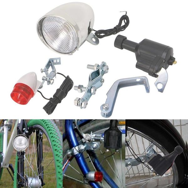 1 set motorized bike light bicycle friction dynamo generator head tail light cycling acessories
1 set motorized bike light bicycle friction dynamo generator head tail light cycling acessories