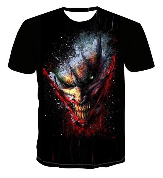 men's t-shirts 2021 clown t-shirt men / women hip hop street style cool 3d printed s-6xl, White;black
men's t-shirts 2021 clown t-shirt men / women hip hop street style cool 3d printed s-6xl, White;black