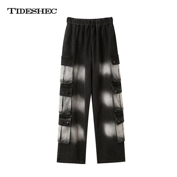 men's jeans high street dark tie dyed straight multi pocket design loose pants casual streetwear men 2021 for, Blue
men's jeans high street dark tie dyed straight multi pocket design loose pants casual streetwear men 2021 for, Blue