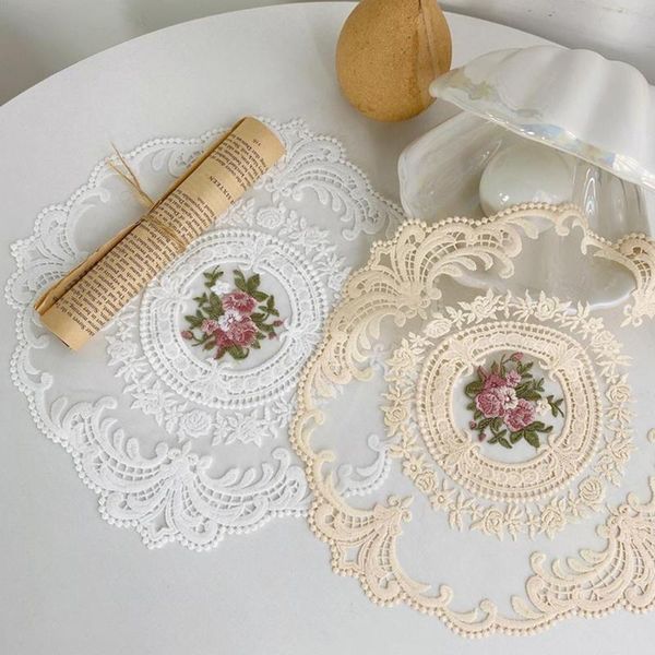 mats & pads 1pc embroidery craft placemat european style retro lace fabric insulation plate mat french dining table deor anti-scald
mats & pads 1pc embroidery craft placemat european style retro lace fabric insulation plate mat french dining table deor anti-scald