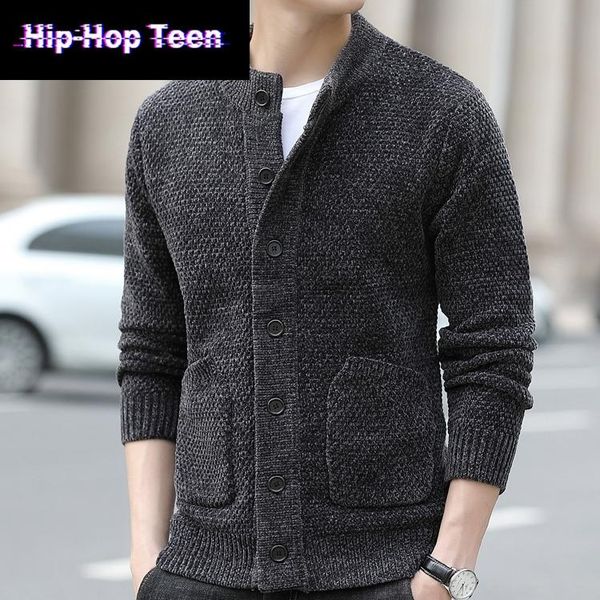 men's sweaters black cardigans men single-breasted sweater solid slim fit knitting mens loose autumn winter thick warm knit, White;black
men's sweaters black cardigans men single-breasted sweater solid slim fit knitting mens loose autumn winter thick warm knit, White;black