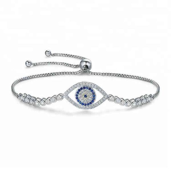charming women jewelry 925 sterling sier blue evil ey adjustable lucky amulet bracelet, Golden;silver
charming women jewelry 925 sterling sier blue evil ey adjustable lucky amulet bracelet, Golden;silver