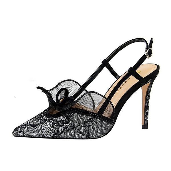 sandals summer lace women pumps fashion slingback high heels female shoes elegant thin heeled office lady size 34-43 9u90, Black
sandals summer lace women pumps fashion slingback high heels female shoes elegant thin heeled office lady size 34-43 9u90, Black