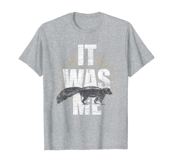 it was me skunk t-shirt, White;black 
it was me skunk t-shirt, White;black