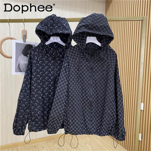 women's jackets 2021 spring korean style hooded luminous letter long sleeve sun protection coat jacket for women female bf casual sweat, Black;brown
women's jackets 2021 spring korean style hooded luminous letter long sleeve sun protection coat jacket for women female bf casual sweat, Black;brown