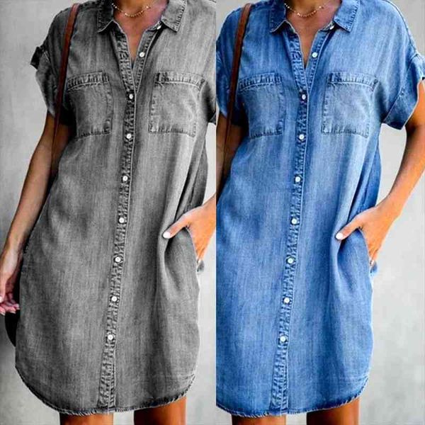 plus size vintage dress womens summer short sleeve pockets single-breasted irregular hem knee-length loose dresses women clothes, Black;gray
plus size vintage dress womens summer short sleeve pockets single-breasted irregular hem knee-length loose dresses women clothes, Black;gray