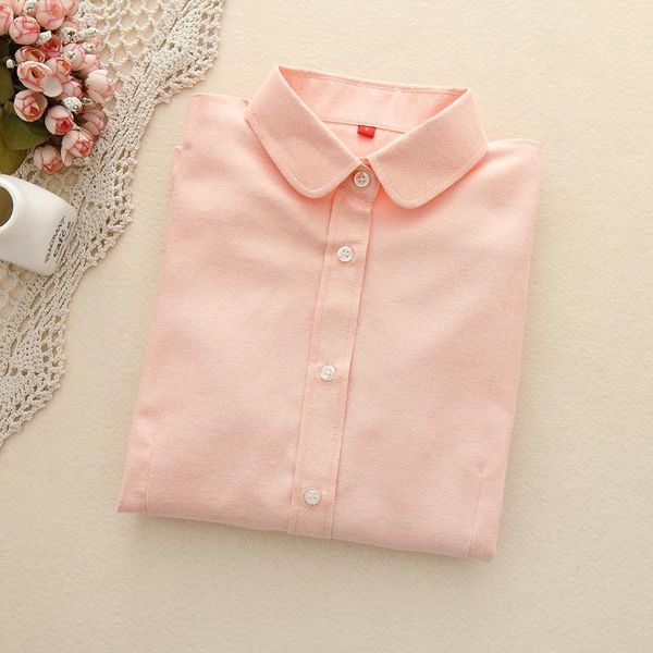 women's blouses & shirts fekeha women 2021 long sleeve cotton oxford ladies office blusas camisas mujer, White
women's blouses & shirts fekeha women 2021 long sleeve cotton oxford ladies office blusas camisas mujer, White