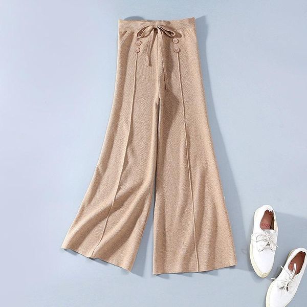 women's pants & capris knitted women autumn winter 2021 fashion simple solid color elegant buttons wide leg ankle length s-l, Black;white
women's pants & capris knitted women autumn winter 2021 fashion simple solid color elegant buttons wide leg ankle length s-l, Black;white