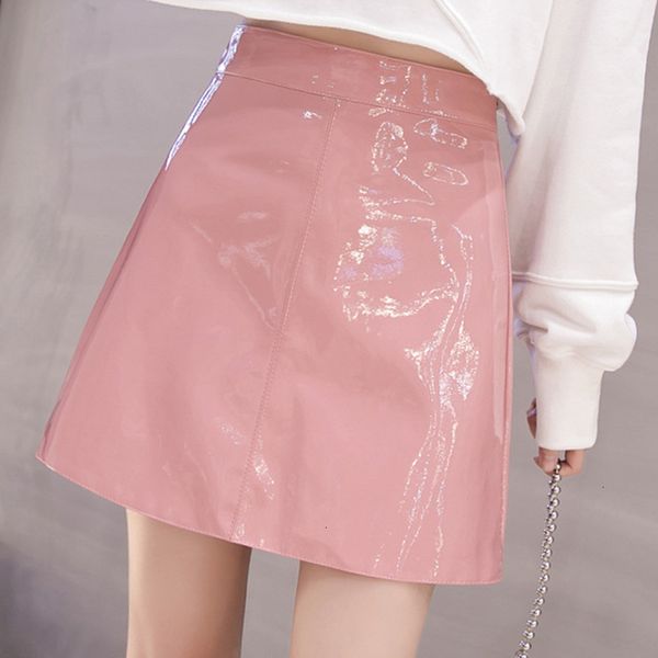 2021 autumn winter women high waist solid pencil mini skirts a line slim fit pu patent leather shiny skirt j89j, Black
2021 autumn winter women high waist solid pencil mini skirts a line slim fit pu patent leather shiny skirt j89j, Black