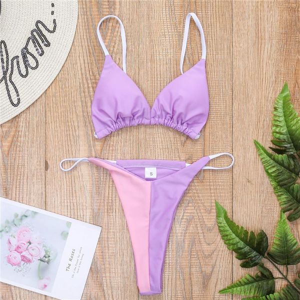 women's swimwear thong bikini 2021 women solid purple patchwork push up bra brazilian beach bathing suit swimsuit biquini, White;black
women's swimwear thong bikini 2021 women solid purple patchwork push up bra brazilian beach bathing suit swimsuit biquini, White;black
