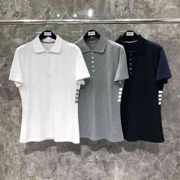 dongguan original correct version tb short sleeve t-shirt men's lapel waist four bar bead ground cotton polo short t, White;black
dongguan original correct version tb short sleeve t-shirt men's lapel waist four bar bead ground cotton polo short t, White;black
