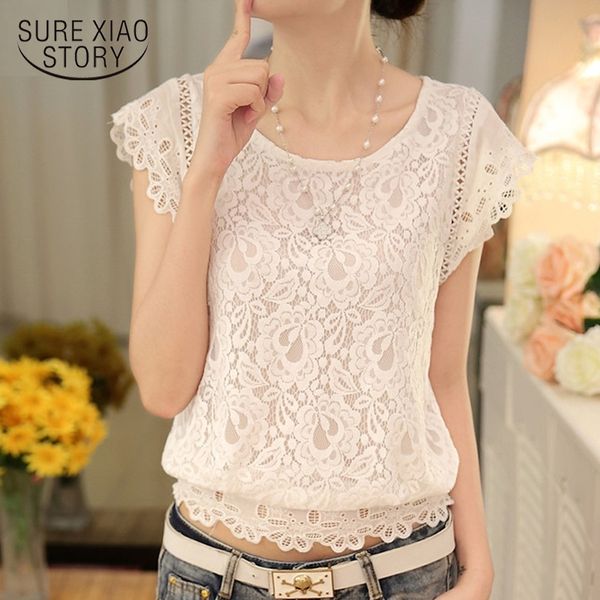 new summer fashion short sleeve women plus size solid white color blouse lace chiffon female slim blouse shirt 01a 25 210225
new summer fashion short sleeve women plus size solid white color blouse lace chiffon female slim blouse shirt 01a 25 210225