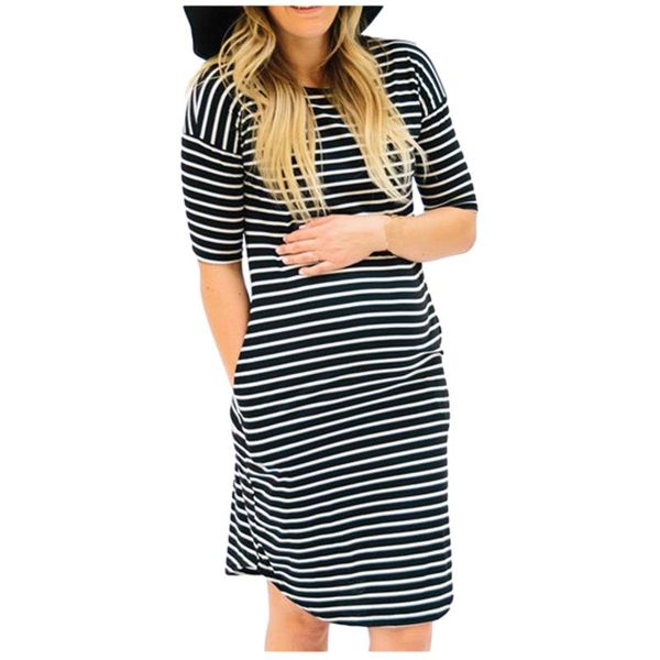 maternity dresses fashionable casual pregnancy dress women o-neck pregnant nursing short sleeve stripe zwangerschapskleding 0309, White
maternity dresses fashionable casual pregnancy dress women o-neck pregnant nursing short sleeve stripe zwangerschapskleding 0309, White
