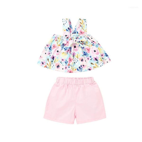 clothing sets infant kids girl sling set, sleeveless flower print vest and solid color short pants 2-piece suits 3m-3t11, White
clothing sets infant kids girl sling set, sleeveless flower print vest and solid color short pants 2-piece suits 3m-3t11, White