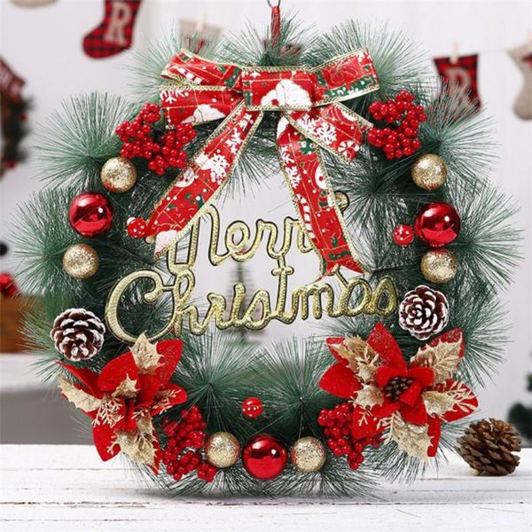 decorative flowers & wreaths 30/40cm christmas wreath garland arrangement front door party hanging red pinecone spruce ornament
decorative flowers & wreaths 30/40cm christmas wreath garland arrangement front door party hanging red pinecone spruce ornament