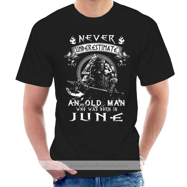 never underestimate an old man who was in june t-shirt @006695 men's t-shirts, White;black
never underestimate an old man who was in june t-shirt @006695 men's t-shirts, White;black