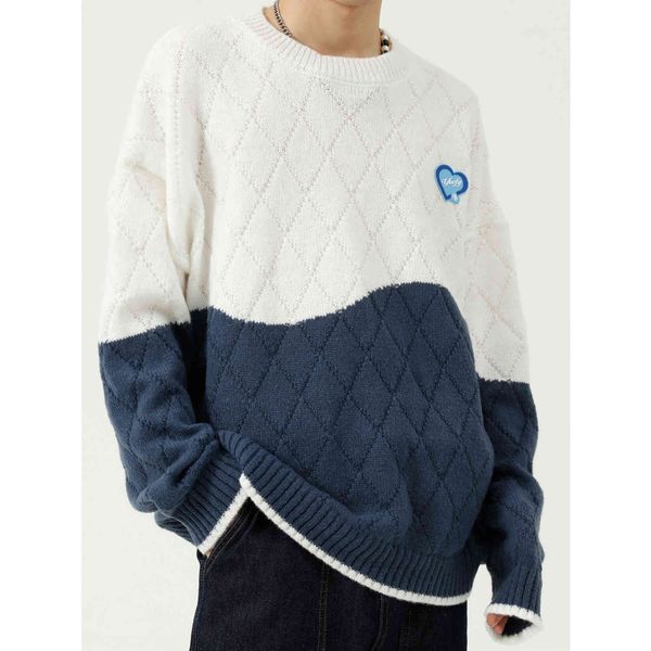 men's sweaters autumn winter men fashion splice design loose couples pullover knitted man knitwear s1vz, White;black
men's sweaters autumn winter men fashion splice design loose couples pullover knitted man knitwear s1vz, White;black