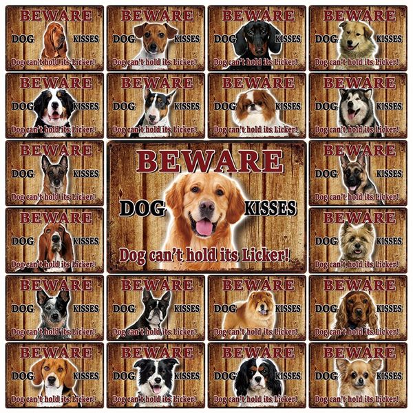 beware dog kisses husky chihuahua pug pomeranian metal sign home decor bar wall art painting 20*30 cm size dy132
beware dog kisses husky chihuahua pug pomeranian metal sign home decor bar wall art painting 20*30 cm size dy132