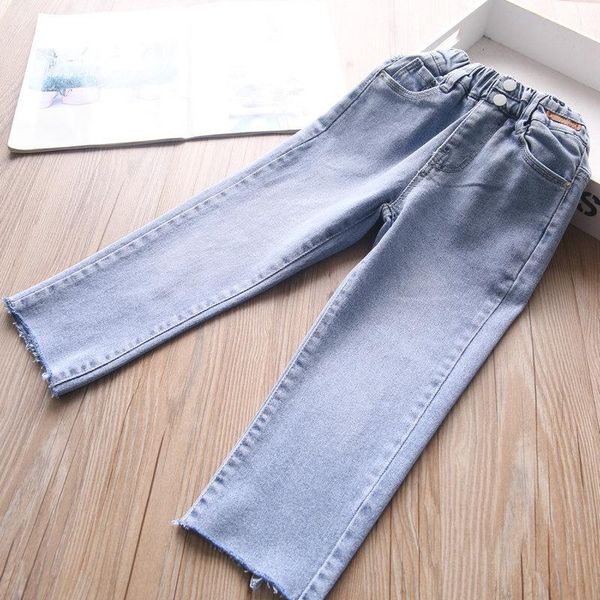 2021spring baby girls denim pants wholesale, Blue 
2021spring baby girls denim pants wholesale, Blue