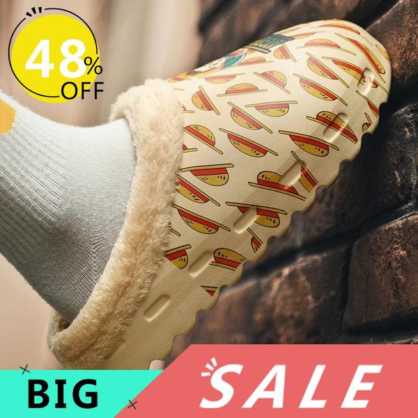 slippers winter short plush women cotton couple indoor plus velvet warm slides men flat soft non-slip eva waterproof shoes, Black
slippers winter short plush women cotton couple indoor plus velvet warm slides men flat soft non-slip eva waterproof shoes, Black