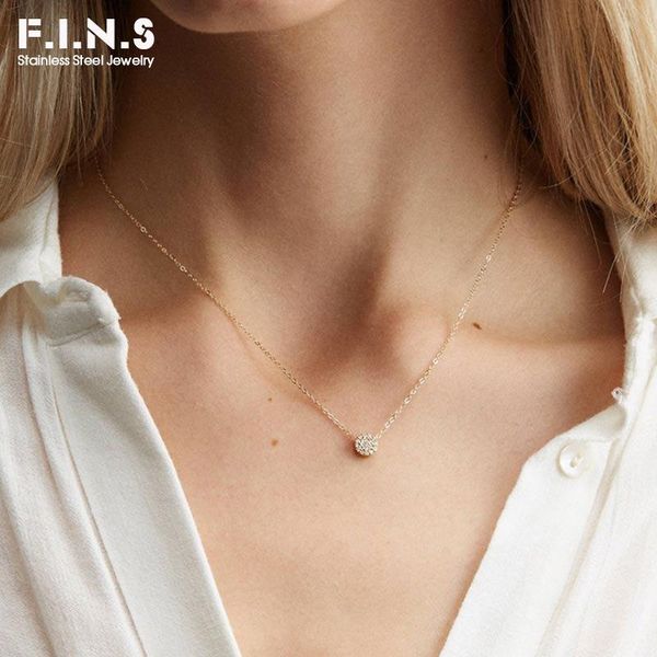 pendant necklaces f.i.n.s minimalist stainless steel necklace three-colors dainty rhinestone women long fashion jewelry, Silver
pendant necklaces f.i.n.s minimalist stainless steel necklace three-colors dainty rhinestone women long fashion jewelry, Silver