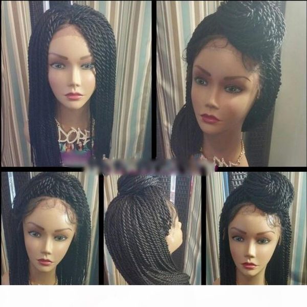 high density twist braided lace front wigs synthetic hair thick full hand twist braids wig for black women
high density twist braided lace front wigs synthetic hair thick full hand twist braids wig for black women