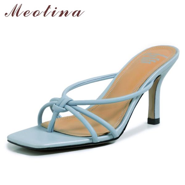 sandals meotina women slippers shoes real leather high heel flip flop slides square toe thin ladies footwear summer blue 41, Black
sandals meotina women slippers shoes real leather high heel flip flop slides square toe thin ladies footwear summer blue 41, Black