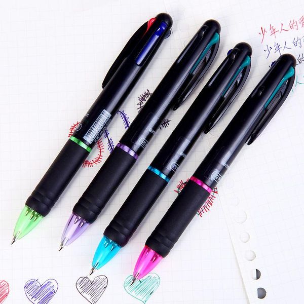 ballpoint pens 4pcs four-color creative plastic pen student office stationery color refills in one 4-color, Blue;orange
ballpoint pens 4pcs four-color creative plastic pen student office stationery color refills in one 4-color, Blue;orange