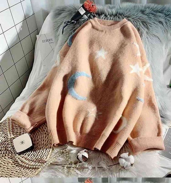 women's sweaters sweater female printed moon and star fashion autumn winter student japanese o neck pullover sweater zt4a, White;black
women's sweaters sweater female printed moon and star fashion autumn winter student japanese o neck pullover sweater zt4a, White;black