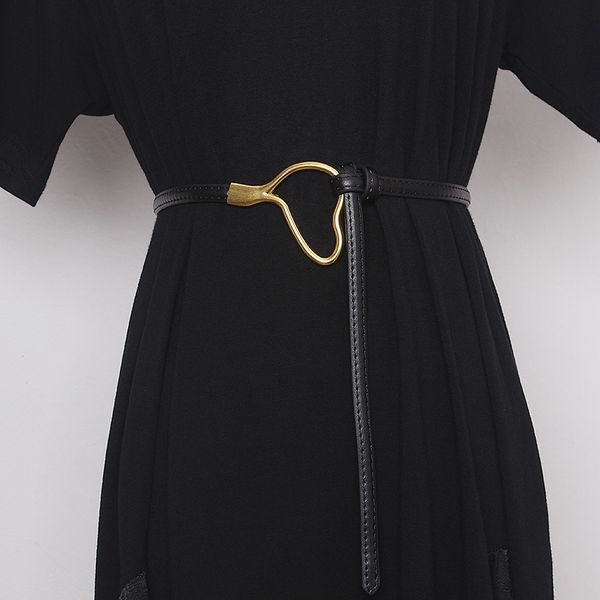 long cow leather self-tie belt waistband women vintage metal clasp buckle waist belt women winter dress genuine leather belt new, Black;brown
long cow leather self-tie belt waistband women vintage metal clasp buckle waist belt women winter dress genuine leather belt new, Black;brown